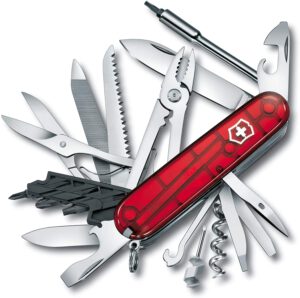 Victorinox Taschenmesser Cyber Tool L (39 Funktionen, Metallfeile, Bit-Schlüssel, Kugelschreiber, Zange) rot